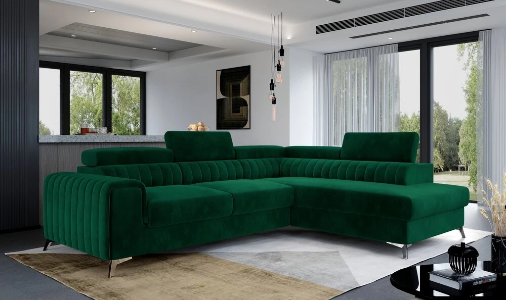 York corner sofa bed with storage K19