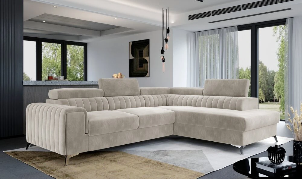 York corner sofa bed with storage P02